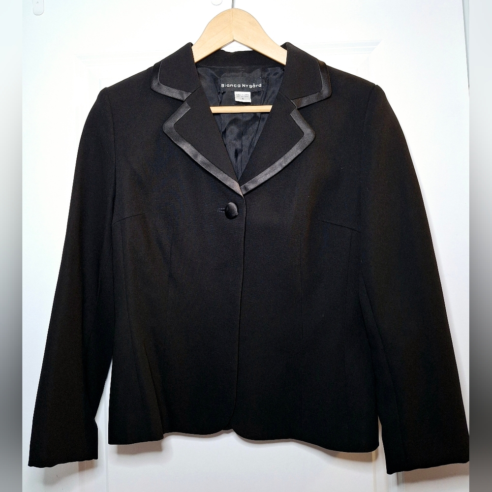 Vintage 90s Bianca Nygard Collared Blazer (6)